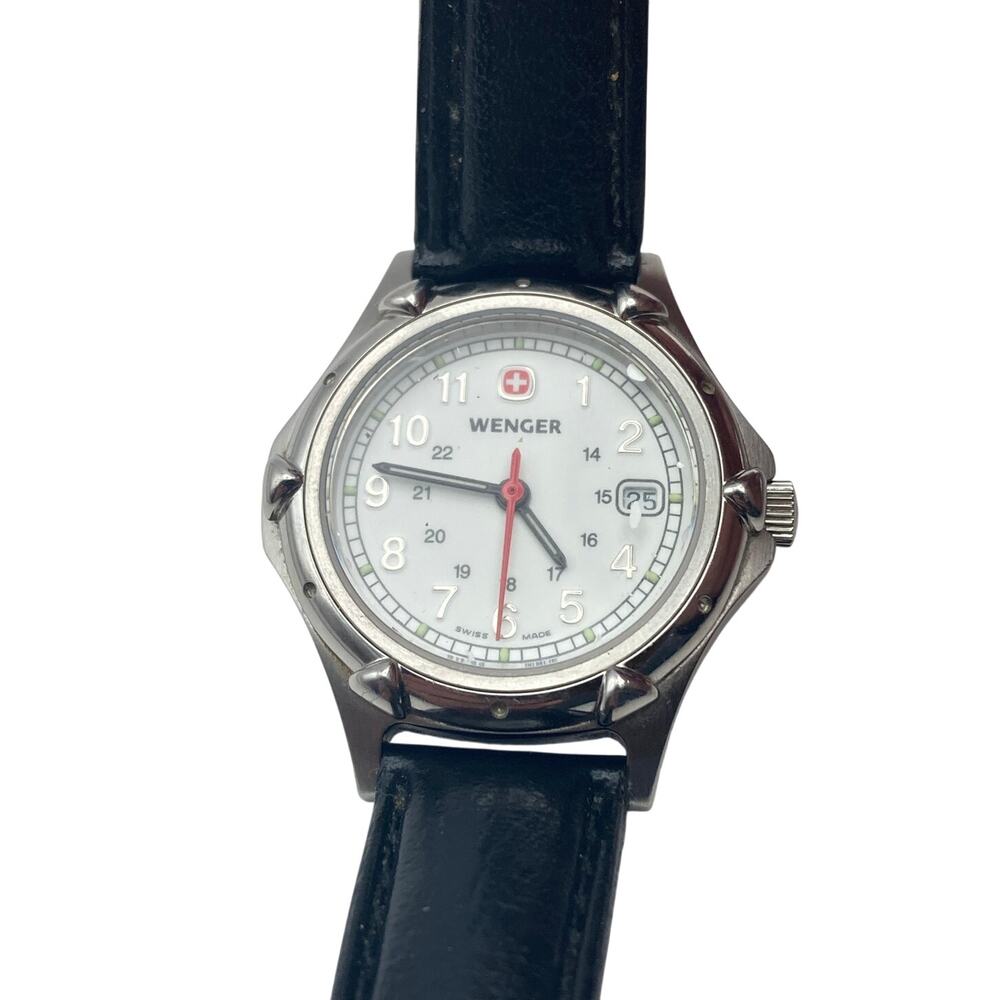 Wenger Swiss Women's Watch 28mm - New Battery - WR 100m Adjustable All Stainless